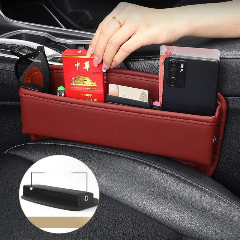 Golf Bag - フォルクスワーゲンVWゴルフ、ポロ車用シートサイド収納ボックス。カード、鍵、財布、メガネなどを収納できる多機能収納ポケット。