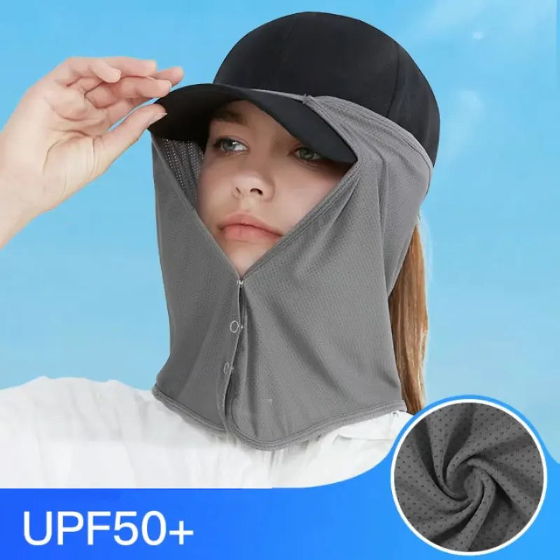 Golf Umbrella - 速乾性釣りキャップフェイスネックサンシェードマスクキャップ UV 保護バイザー帽子屋外スポーツゴルフハイキングベール旅行帽子