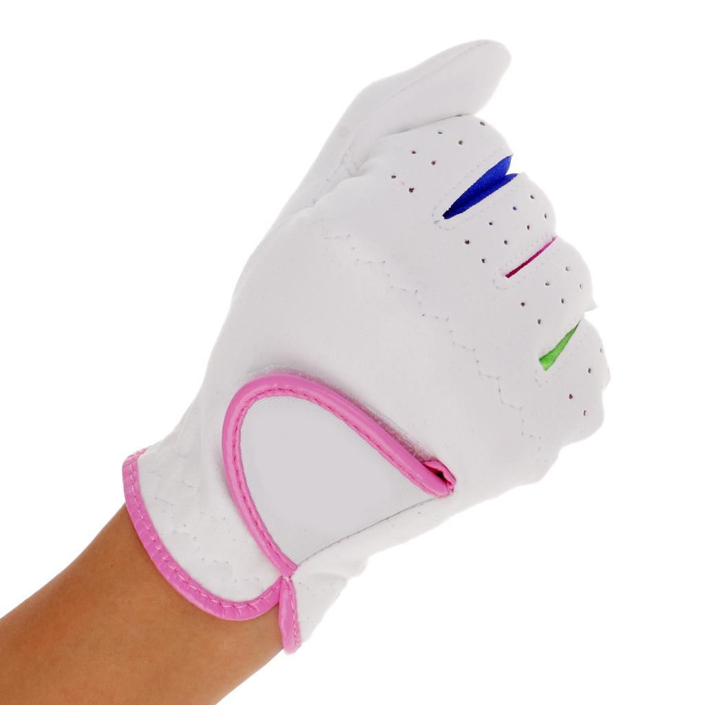 Golf Gloves - キッズ用ゴルフグローブ、伸縮性があり軽量、ジュニア向けスポーツグローブ、1組、通気性に優れ、お子様のゴルフ練習に最適。