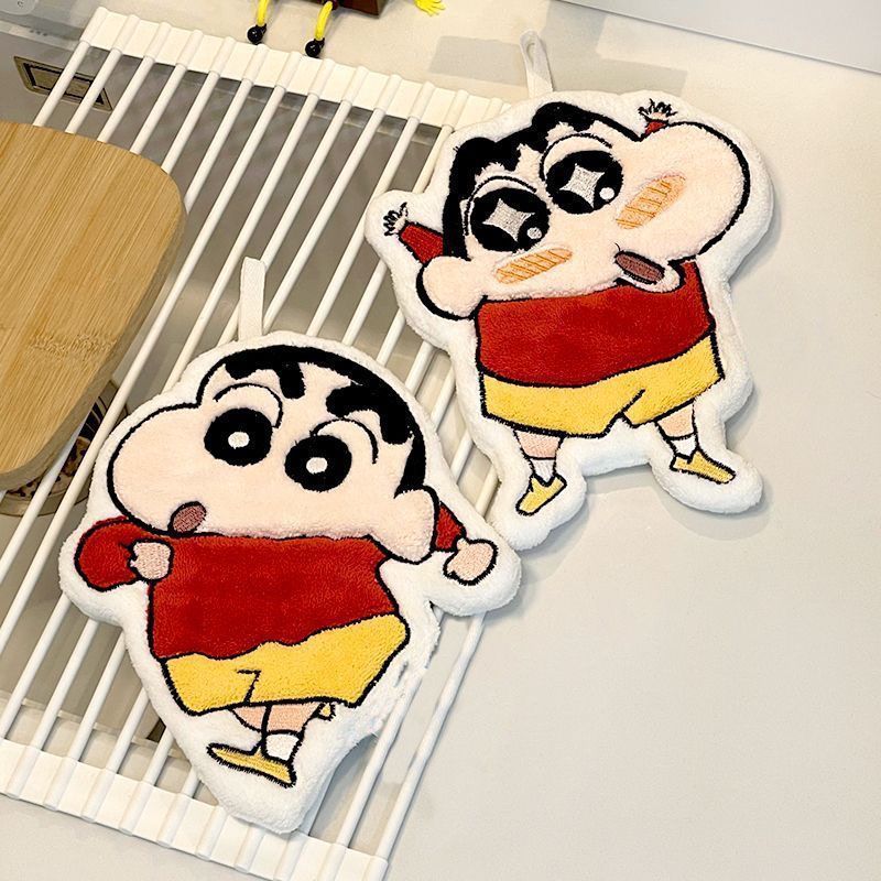 クレヨンしんちゃんの柄が描かれた、かわいらしいデザインのハン - Golf Towel のレビューと価格