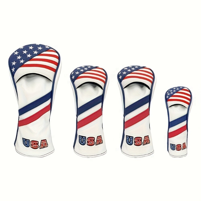 愛国的なアメリカ国旗デザインのゴルフクラブカバー、ストライプ - Golf Clubs のレビューと価格