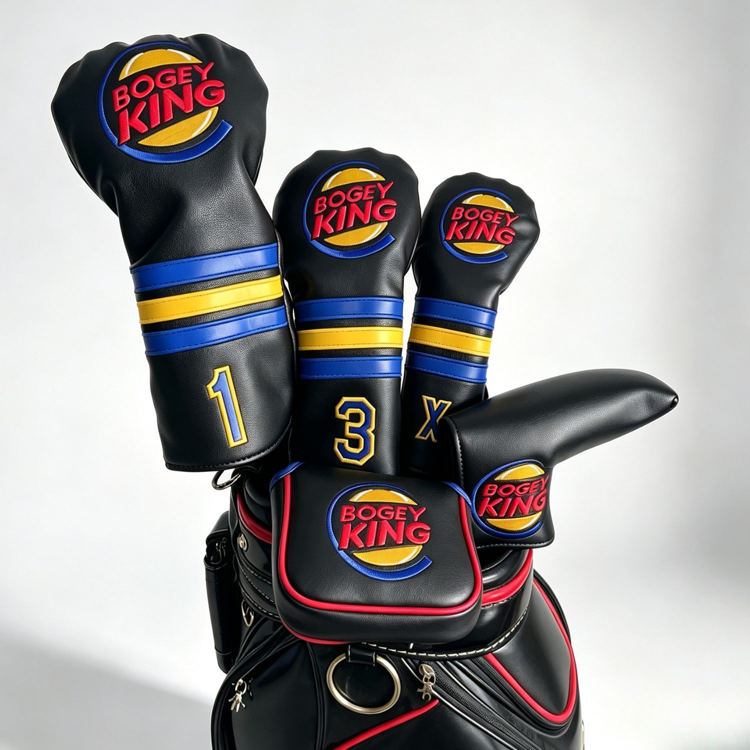 面白いボギーキングゴルフヘッドカバー、ゴルフマレットブレード - Golf Putter のレビューと価格